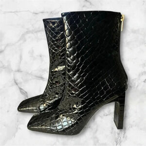 Good American square toe booties sz 10 NWT